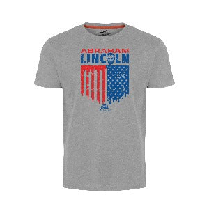 Grey Eco-Friendly American Flag Graphic T-Shirt