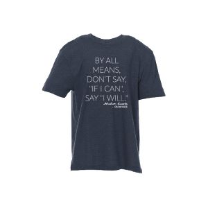 Navy Blue Inspirational Quote Youth T-Shirt