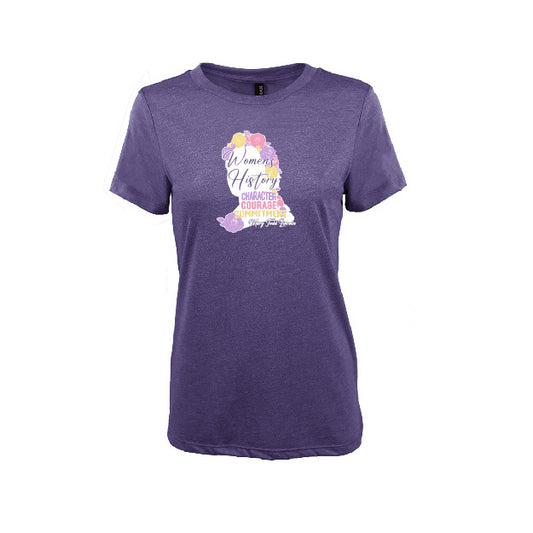 Purple Women's History Crew T-Shirt
