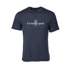 Navy Blue Created Equal Graphic T-Shirt