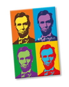 Patriotic Art Pop Abe Lincoln Magnet