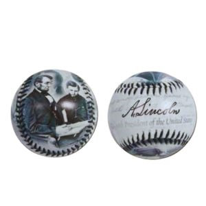 Abraham Lincoln Novelty Signed Baseball